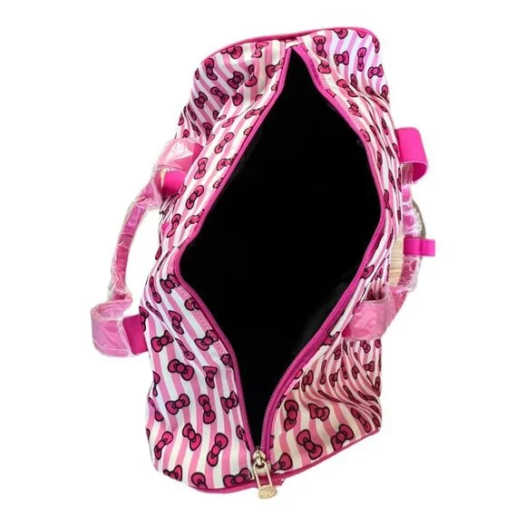 Sanrio Hello Kitty Bioworld Rolling Duffle Luggage Carry-On Travel Bag - Picture 4 of 8